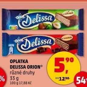Oplatky celomáčené Delissa Orion