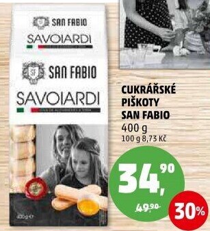 Piškoty cukrářské Savoiardi San Fabio