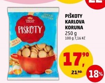 Piškoty Karlova Koruna