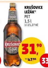 Pivo světlý ležák Krušovice