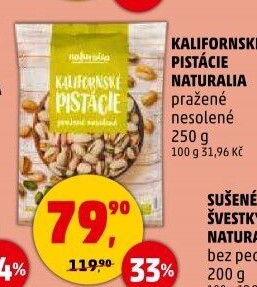 Pražené pistácie kalifornské Naturalia