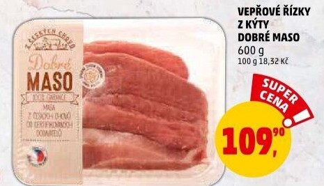 Řízky vepřové z kýty Dobré maso