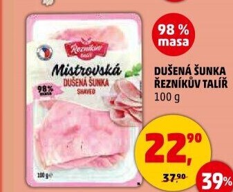 Šunka dušená Řezníkův talíř