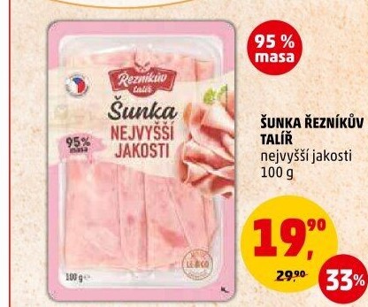 Šunka nejvyšší jakosti Řezníkův talíř