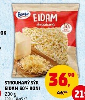 Sýr Eidam 30% strouhaný Boni