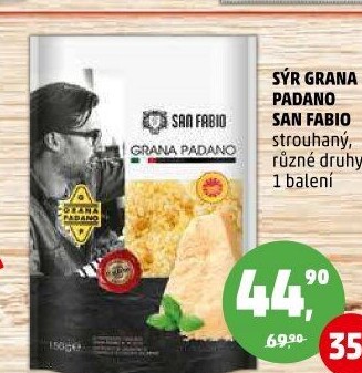 Sýr strouhaný Grana Padano San Fabio