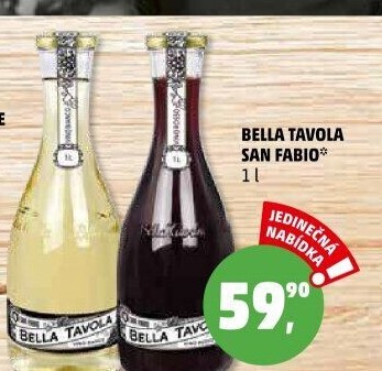 Víno Bella Tavola San Fabio
