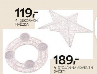 DEKORAČNÍ HVĚZDA