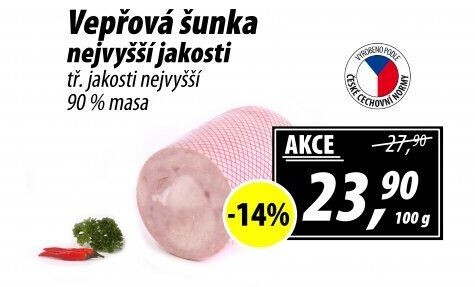 Šunka vepřová nejvyšší jakosti