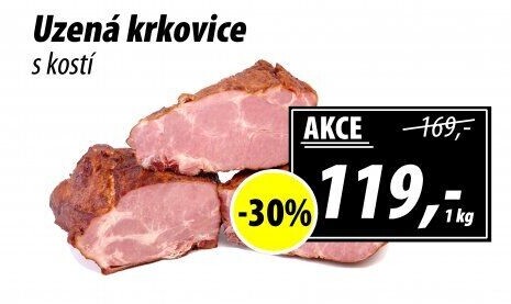 Uzená krkovice s kostí