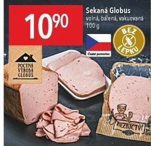 Sekaná masová Globus