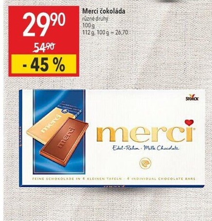 Čokoláda Merci