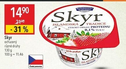 Dezert zakysaný ochucený Skyr Bohušovická mlékárna