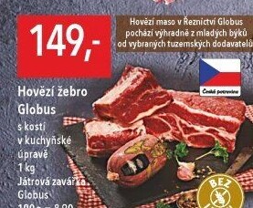 Hovězí žebra s kostí Globus