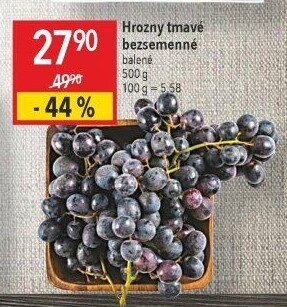 Hrozny tmavé bezsemenné