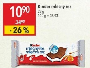 Řez mléčný Kinder