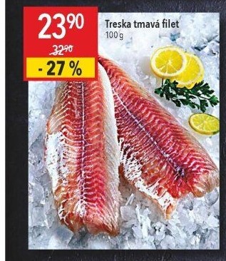 Treska tmavá filety