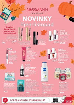 akční leták ROSSMANN drogerie 12.10.2022-8.11.2022