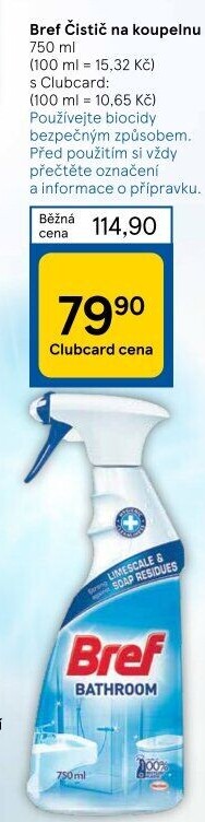 Čistič koupelen Bref