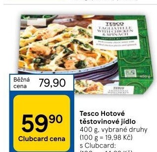 Hotová jídla Tesco