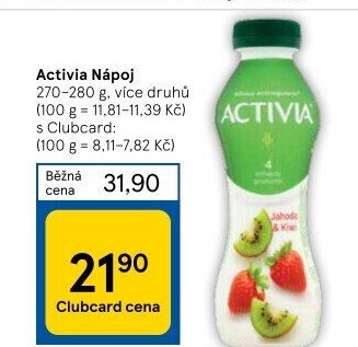 Jogurtový nápoj Activia Danone