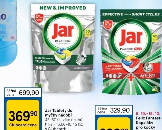 Kapsle do myčky Jar