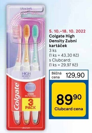 Kartáček na zuby High Density Colgate