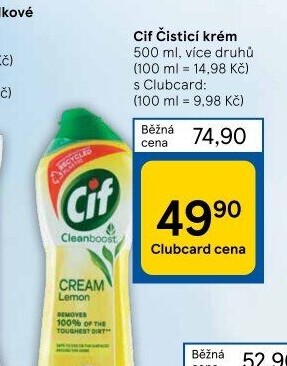 Krémový čistič Cif Cream