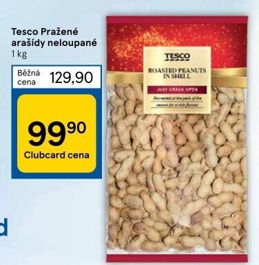 Neloupané arašídy Tesco