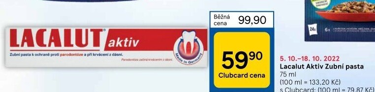 Pasta na zuby Aktiv Lacalut