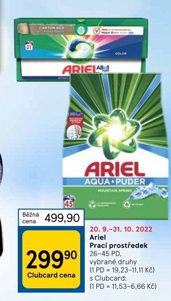Prací prostředky Ariel