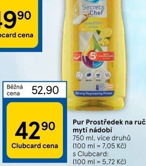 Prostředek na nádobí Pur