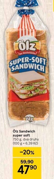 Toustový chléb Sandwich Soft Ölz