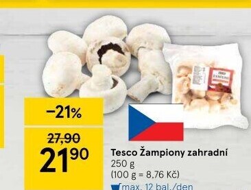 Žampiony zahradní Tesco