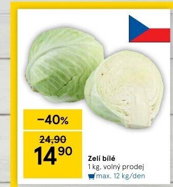 Zelí hlávkové bílé