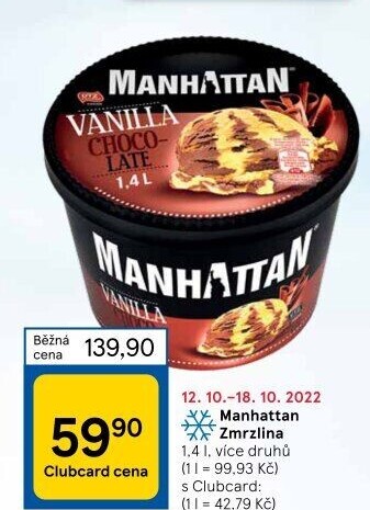 Zmrzlina v kelímku Manhattan Nestlé