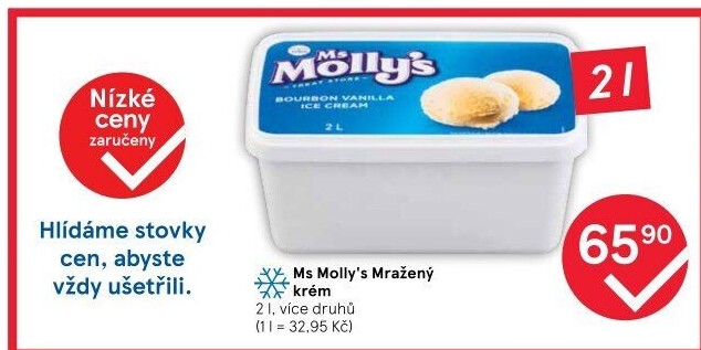 Zmrzlina ve vaničce Ms Molly'