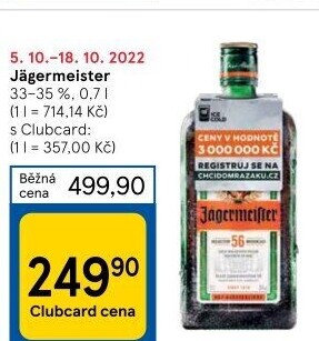 Bylinný likér Jägermeister