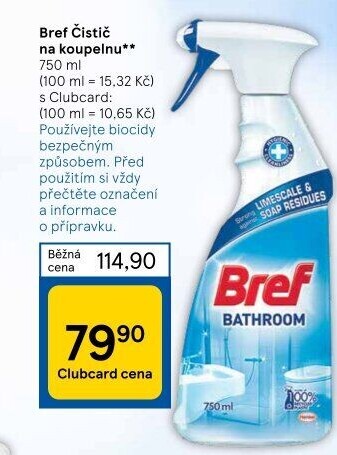 Čistič koupelen Bref
