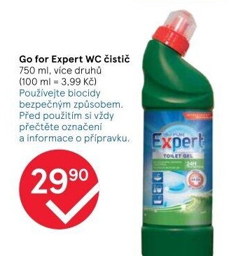 Gelový čistič WC Go For Expert