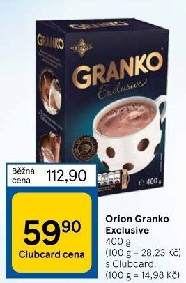 Instantní kakao Exclusive Granko