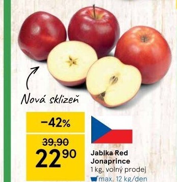 Jablka Red Jonaprince