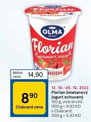 Jogurt smetanový Florian Olma