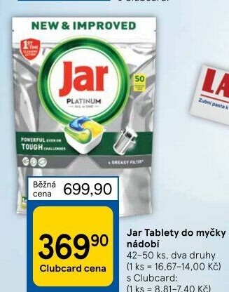 Kapsle do myčky Jar