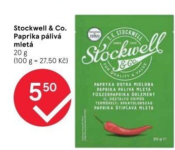 Koření Paprika pálivá mletá Stockwell &amp