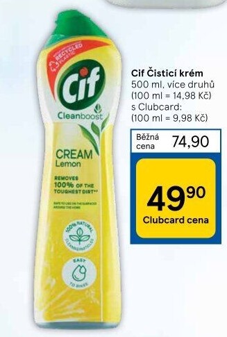 Krémový čistič Cif Cream