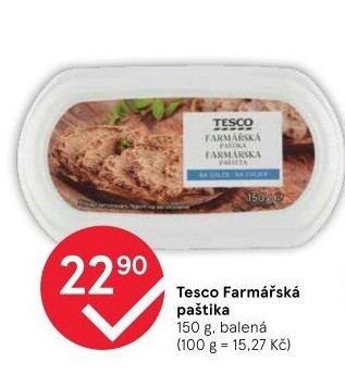 Paštika Farmářská Tesco