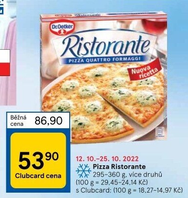 Pizza mražená Ristorante Dr. Oetker