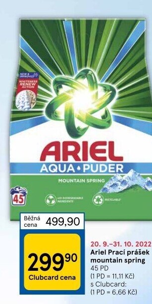 Prací prášek Ariel