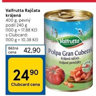 Rajčata krájená Valfrutta